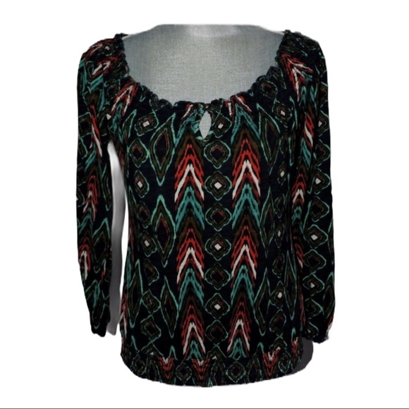 Lucky Brand Tops - Lucky Brand Peacock Blouse